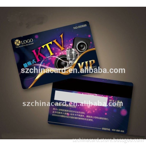 Factory High Quality contacless Magnetic VIP membership card with signature panel